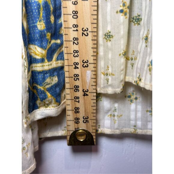 ULLA JOHNSON Kemala Tiered Waist Tie Printed Cotton-Blend Voile Maxi Dress 2 - Picture 13 of 16